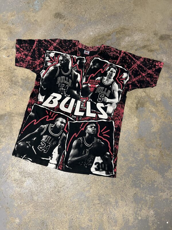 Rare 90s Chicago Bulls AOP Shirt (XL)