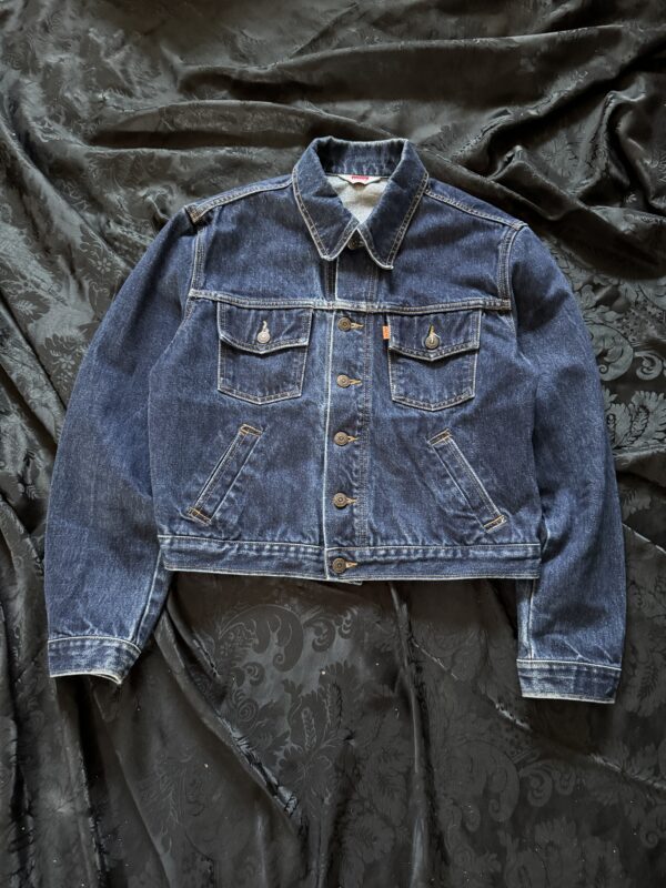 90s Levis orange Tab jeans jacket (s)