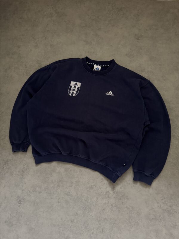1990s Adidas Sweater Navy (L)