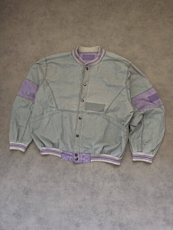 1980s Bomberjacke Grau (L)