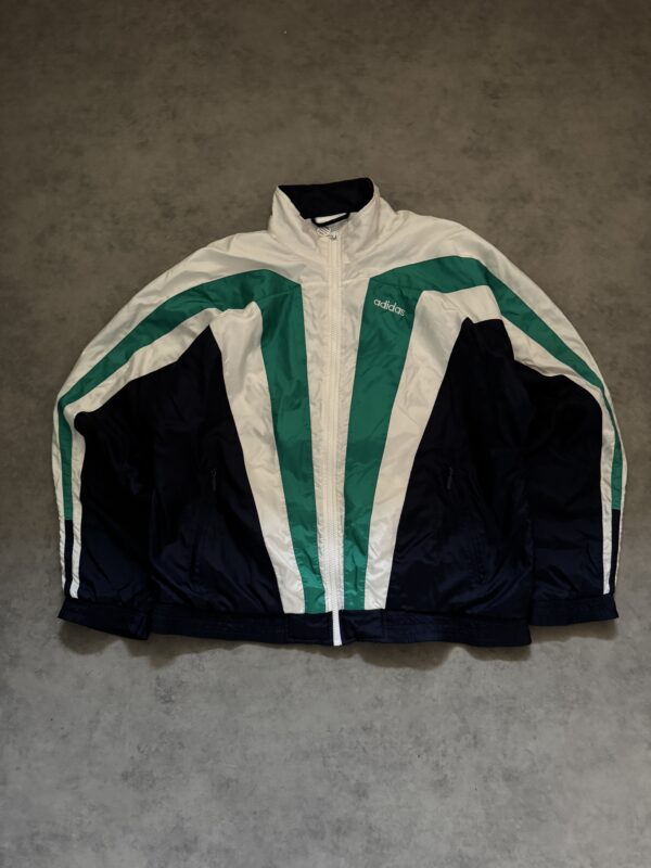 1990s Adidas Trackjacke grün (M)
