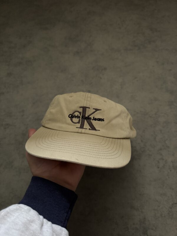 2000s Calvin Klein Cap Beige